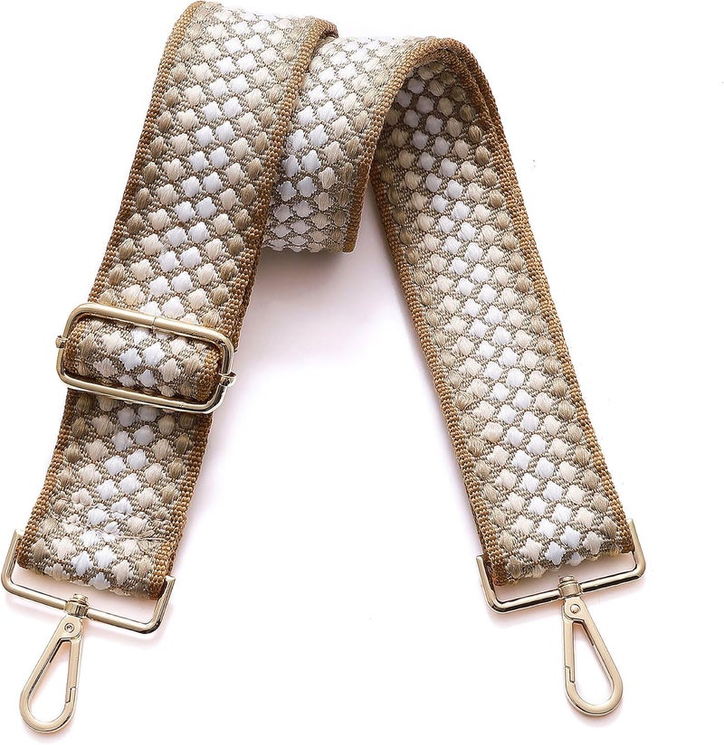 S-Jacorry Purse Strap Replacement Crossbody Wide Shoulder Strap Adjustable Canvas Straps Handbag Strap Replacement Belts - Image 1